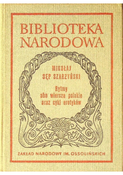 Rytmy albo wiersze polskie oraz cykl erotyków