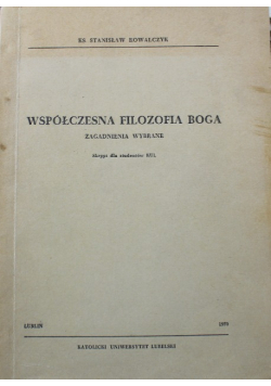 Współczesna filozofia Boga