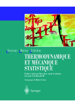 Thermodynamique et ma canique statistique
