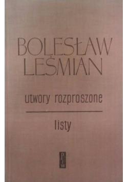 Utwory rozproszone Listy