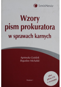 Wzory pism prokuratora w sprawach karnych