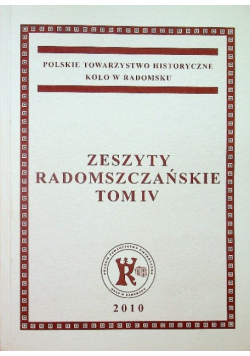 Zeszyty Radomszczańskie Tom IV