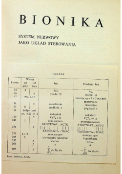 Bionika System nerwowy jako układ sterowania