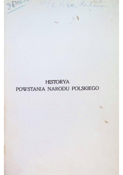 Historya powstania narodu Polskiego 1863 i 1864 1909 r.