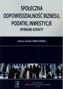 Społeczna odpowiedzialność biznesu podatki inwestycje