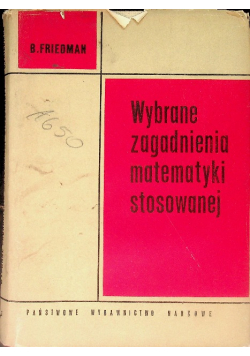 Wybrane zagadnienia matematyki stosowanej