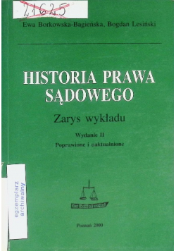 Historia Prawa Sądowego