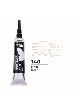 Farba aktylowa kontur universal perłowa white 20ml