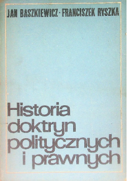 Historia doktryn politycznych i prawnych