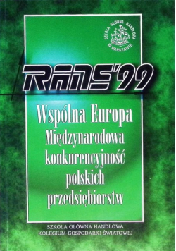 Wspólna Europa Międzynarodowa konkurencyjność polskich przedsiębiorstw