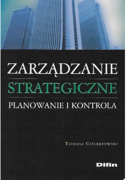 Zarządzanie strategiczne planowane i kontrola