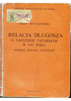Relacja Długosza o najeździe tatarskim w 1241 roku