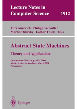 Abstract State Machines - Theory and Applications