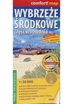 Wybrzeże Środkowe część wschodnia mapa turystyczna 1:50 000