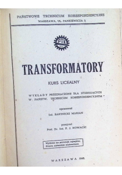 Transformatory 1949 r.
