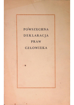 Powszechna deklaracja praw człowieka