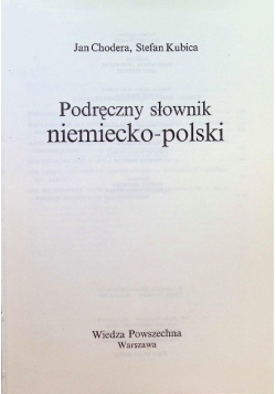 Podręczny słownik niemiecko - polski