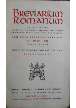 Breviarium Romanum Pars Aestiva