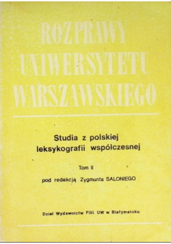 Studia z polskiej leksykografii współczesnej Tom III