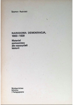 Narodowa demokracja 1893 - 1939