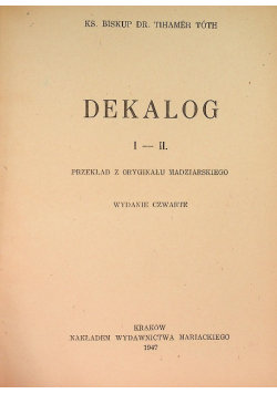 Dekalog I - II 1947 r.
