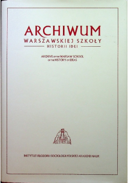 Archiwum Warszawskiej Szkoły Historii Idei