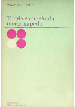 Teoria samochodu Teoria napędu