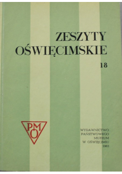 Zeszyty Oświęcimskie Nr 18 /83