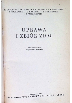 Uprawa i zbiór ziół