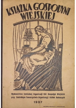 Książka gospodyni wiejskiej 1937 r.