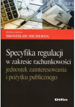 Specyfikacja regulacji w zakresie rachunkowości