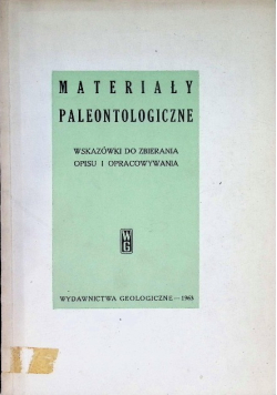 Materiały paleontologiczne