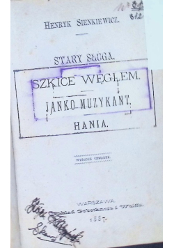 Stary sługa 1897r.