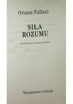 Siła rozumu