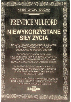 Niewykorzystane siły życia