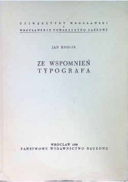 Ze wspomnień typografa