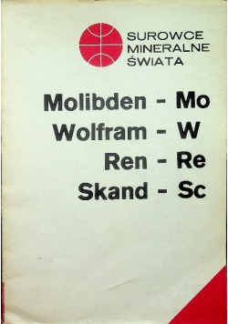 Surowce mineralne świata Molibden Mo Wolfram W Ren Re Skand Sc