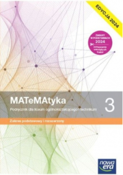Nowa matematyka podręcznik klasa 3 liceum i technikum zakres podstawowy i rozszerzony