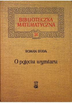 O pojęciu wymiaru