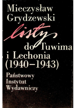 Listy do Tuwima i Lechonia