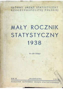 Mały rocznik statystyczny 1938 r.