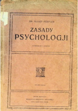 Zasady psychologji 1927 r.