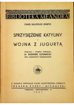 Sprzysiężenia Katyliny i Wojna z Jugurtą 1947 r