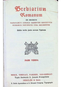 Breviarium Romanum, 1940 r