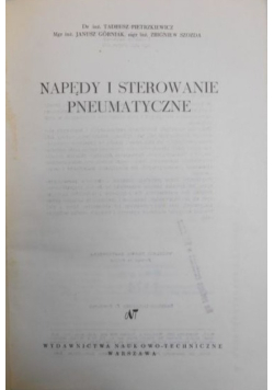 Napędy i sterowanie pneumatyczne