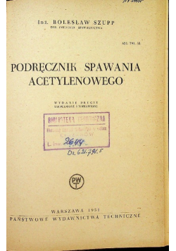 Podręcznik spawania acetylenowego