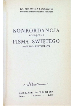 Konkordancja podręczna Pisma Świętego
