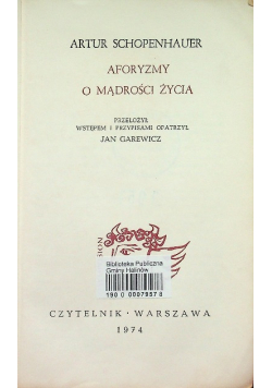 Aforyzmy o mądrości życia