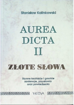 Aurea Dicta II Złote słowa
