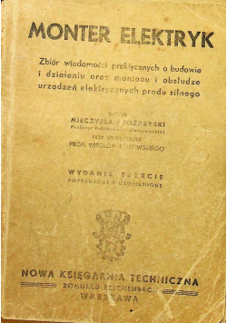 Monter elektryk 1947 r.